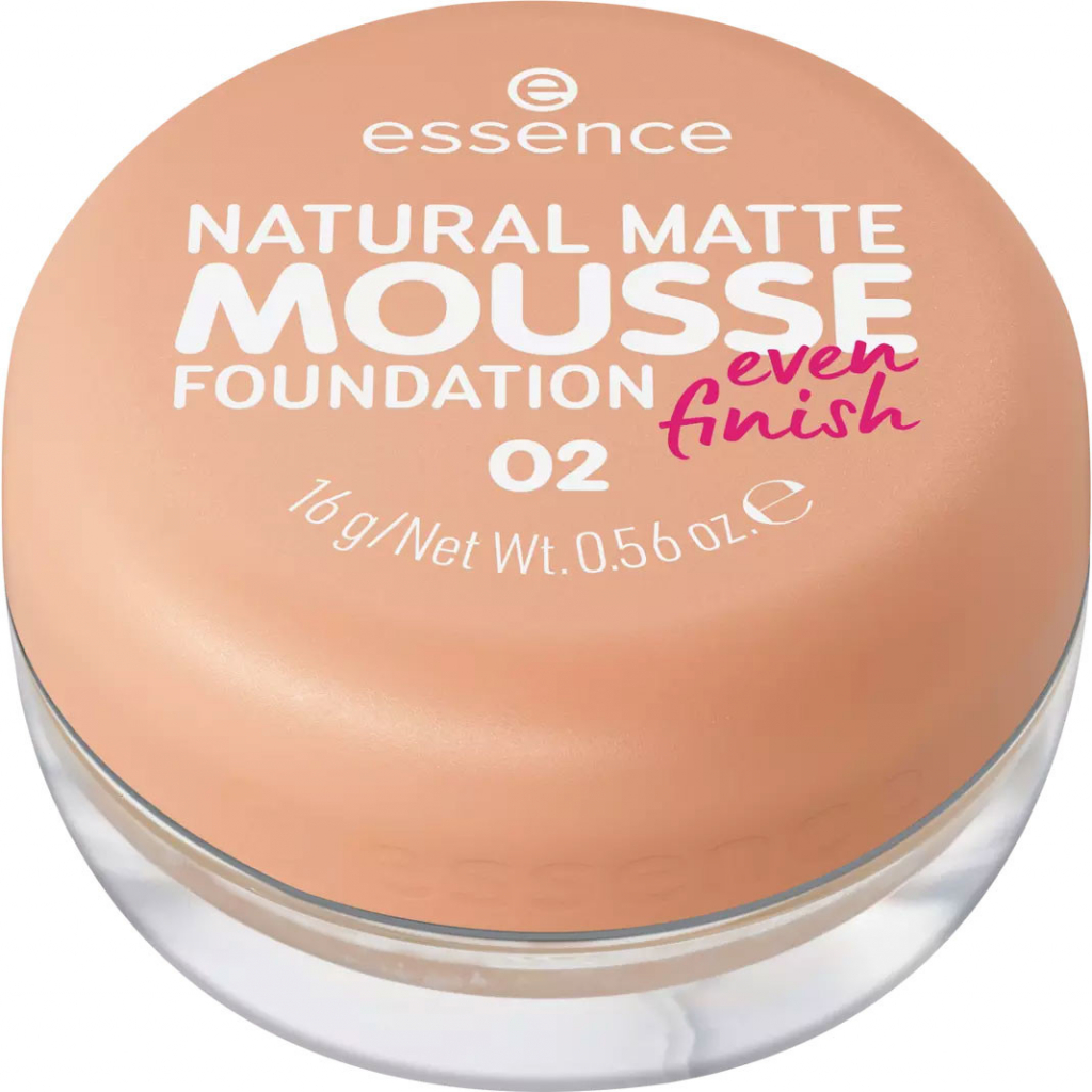 Essence Natural Matte Mousse pěnový make-up pro matný vzhled 02 16 g