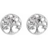 Náušnice číre so Swarovski Elements Strom Krystal