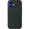 Kryt na mobil Apple Silikónový kryt s MagSafe na iPhone 16 čierny (MYY13ZM/A)