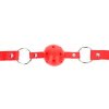 Kink - Breathable Ball 4 cm Gag With Double Rivet Model 1 Red 62.5 X 2.5 cm Adjustable 42-