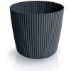 Prosperplast Kvetináč MILLA ROND antracitový, variant 14,6 cm