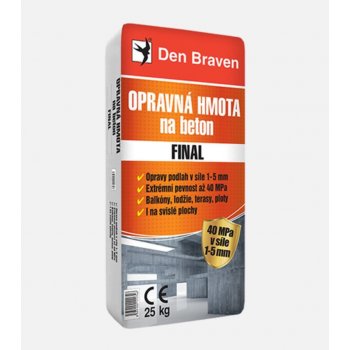 DEN BRAVEN QUARTZ FINAL Finálna opravná stierka na betón 5kg