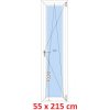 Soft Plastové okno 55x215 cm, otváravé a sklopné