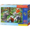 CASTORLAND Puzzle Zvířátka v džungli MAXI 40 dílků