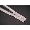 Nedeliteľný jemný plastový špirálový zips (veľkosť číslo 3) rôzne farby - dĺžka 12 cm - 60 cm 30 cm Holubičia šedá