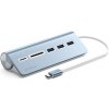Satechi USB-C Hub & Card Reader - Blue Aluminium ST-TCHCRB