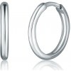 JVD ZE0880XJ71 - Zlaté náušnice krúžky z bieleho zlata 1.21 g