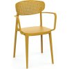 Rojaplast Aire Žltá plastová záhradná stolička