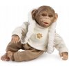 GUCA 988 REBORN OPIČKA realistická opička bábätko s mäkkým látkovým tel