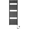 Admiral Kúpeľňový radiátor QUADRA II, 450 × 1330 mm, 500 W, plochý, elektrický, čierny, KH-E 450/1330 -500W RAL 9005