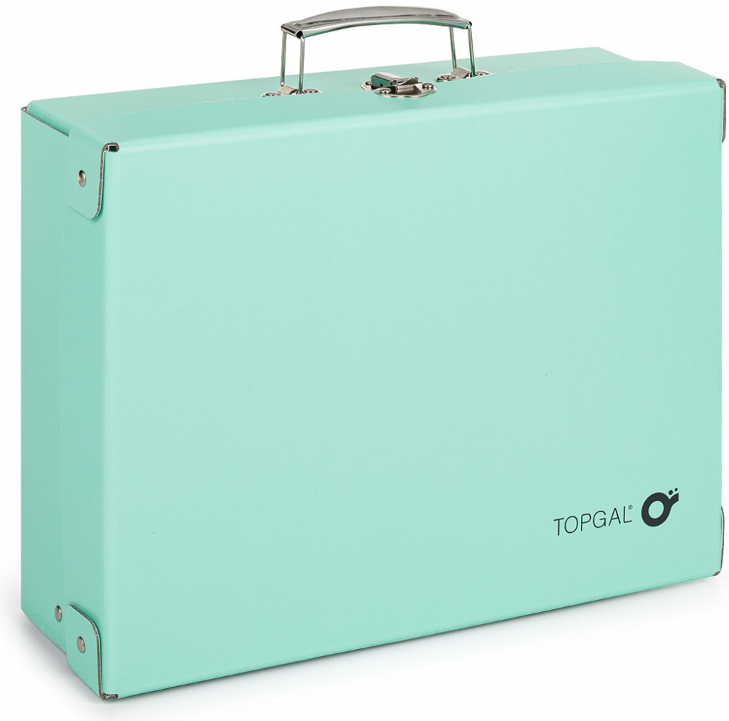Kufřík na výtvarné potřeby zelený Topgal CASE 24064