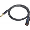 Canare L-2T2S mikrofónový kábel 6,0mm, XLR (M) / JACK TRS 6,3mm 3m, BLK