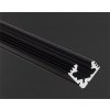 Hliníkový profil Prowax 45 - ALU BLACK eledovaný, bez difúzora - 2m
