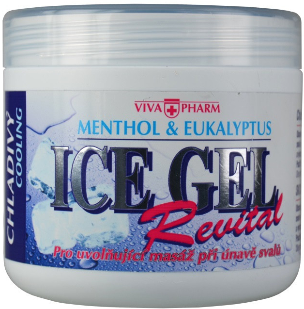 Vivapharm Ice gél Revital Menthol a Eukalyptus 250 ml