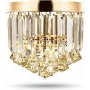 Stropný luster Lukkolight zlatý 3xG9, 21 cm, štýl glamour