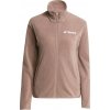 Dámska flísová bunda adidas, MULTI TERREX ESSENTIALS FULL ZIP FLEECE W Hnedá,Ružová,Biela XL