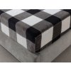 XPOSE® Mikroplyšová plachta KÁRO Exclusive - sivá 180x200 cm, Mikroplyš