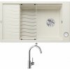 Blanco ELON XL 8 S biela soft + excentrické ovládanie + Blanco MIDA chróm 517742