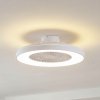 Stropný ventilátor Lindby LED Teleo, Ø 58 cm, biely, DC, Tuya - 10049487