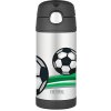 FUNtainer Detská termoska so slamkou - futbal 355 ml