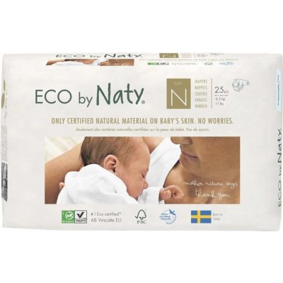 Naty Nature Babycare 0 Newborn 1-4,5 kg 25 ks