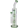 Čierny Leaf cylinder bong 3x Tree perkolátor 39 cm Šedá