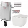 ALCADRAIN Renovmodul - predstenový inštalačný systém s chrómovým tlačidlom M1721 + WC INVENA TINOS + SEDADLO AM115/1000 M1721 NO1
