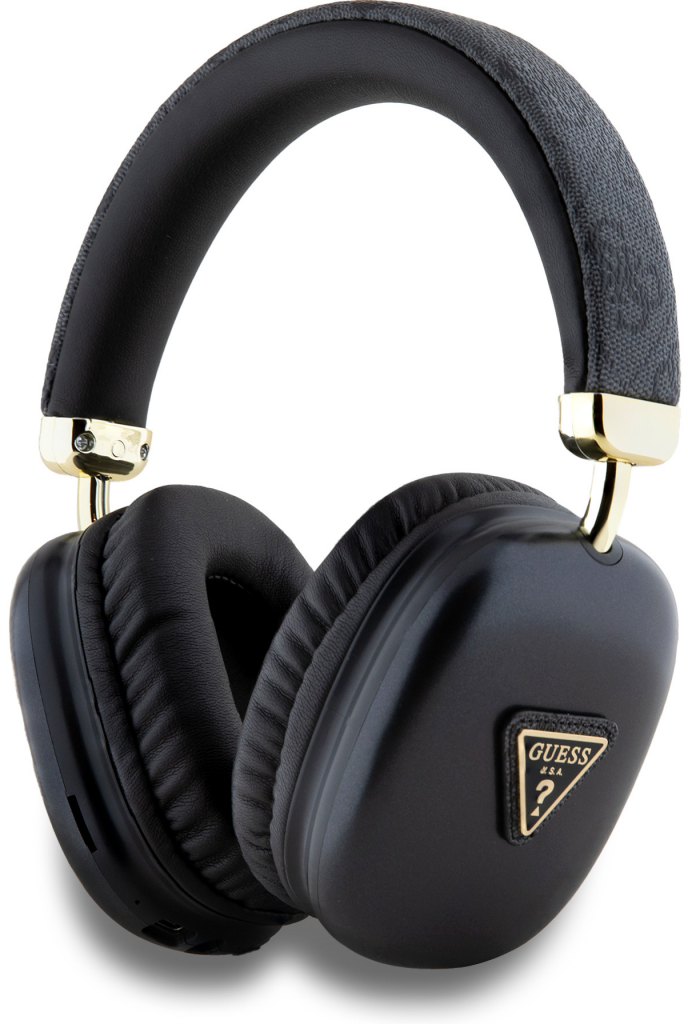 Guess PU Leather 4G Triangle Logo Bluetooth Stereo Headphone