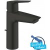 Grohe QuickFix Start - Umývadlová batéria, s výpusťou, matná čierna - 234552432
