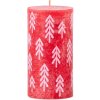 Bolsius Rustic s potlačou valec 68x130mm Delicated Red sviečka