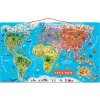 Janod magnetická mapa sveta magnetic World Map ruská verzia 92 magnetov