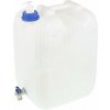 Kanister na vodu 20 l s kovovým kohútikom a zásobníkom na mydlo, biely