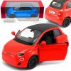 KOVOVÉ AUTO FIAT 500 E METALOVÉ AUTO METAL MODEL KINSMART 1 28