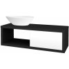 Dreja Umývadlová skriňa STORM SZZO 120 (umývadlo Triumph) - L03 Antracit vysoký lesk / L01 Biela vysoký lesk / Pravé