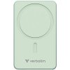 Verbatim, power banka s bezdrôtovým nabíjaním, 5V, nabíjanie telefónu, 32226, 5000mAh, magnetické pripevnenie, zelená