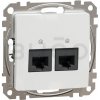 Schneider Electric Sedna Dátová zásuvka 2xRJ45 kat. 6 UTP, Biela
