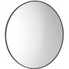 AROWANA okrúhle zrkadlo v ráme ? 100cm, čierna mat AWB100
