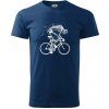 Gravel Bike - kostra - Klasické pánske tričko vyššej gramáže - L ( Polnočná modrá )
