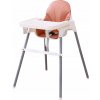 Nastaviteľná stolička na kŕmenie, biela