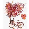 zuty Maľovanie podľa čísel - Bicykel lásky, 80x100 cm, vypnuté plátno na rám (8596530044154)
