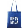 Nápis Krav Maga - Taška bavlnená - 42 x 38 cm ( Kráľovská modrá )
