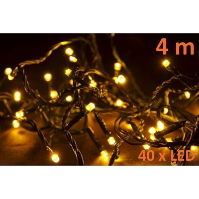 NEXOS Vianočná LED reťaz 4 m 40 LED teplá biela