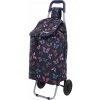 Nákupní taška na kolečkách HOPPA ST-57105 Butterfly tmavě modrá