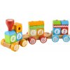 ISO Dřevěný skládací vláček na provázku, 6511