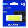 Goodram USB flash disk, USB 2.0, 64GB, UME2, žltý, UME2-0640Y0R11, USB A, s krytkou