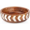 Drevená miska KOŠÍK na ovocie, zeleninu, šaláty, pochutiny, jedlá, 20 cm