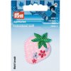 PRYM Nášivka jahody s kvetinami, nažehľovacia, ružová