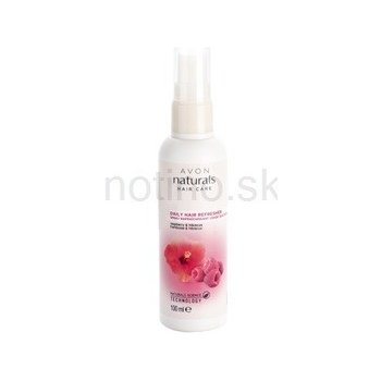 Avon Naturals Hair Care sprej pre mastné, jemné a porézne vlasy (Raspberry and Hibiscus Daily Hair Refresher) 100 ml