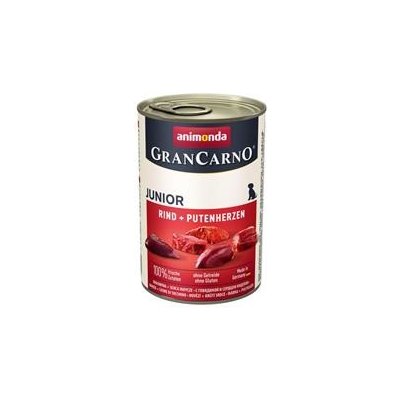 GranCarno Junior hovězí krůtí srdce 6 x 400 g