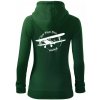 Still Plays With Planes - Mikina dámska trendy zipper s kapucňou - XS ( Fľaškovozelená )